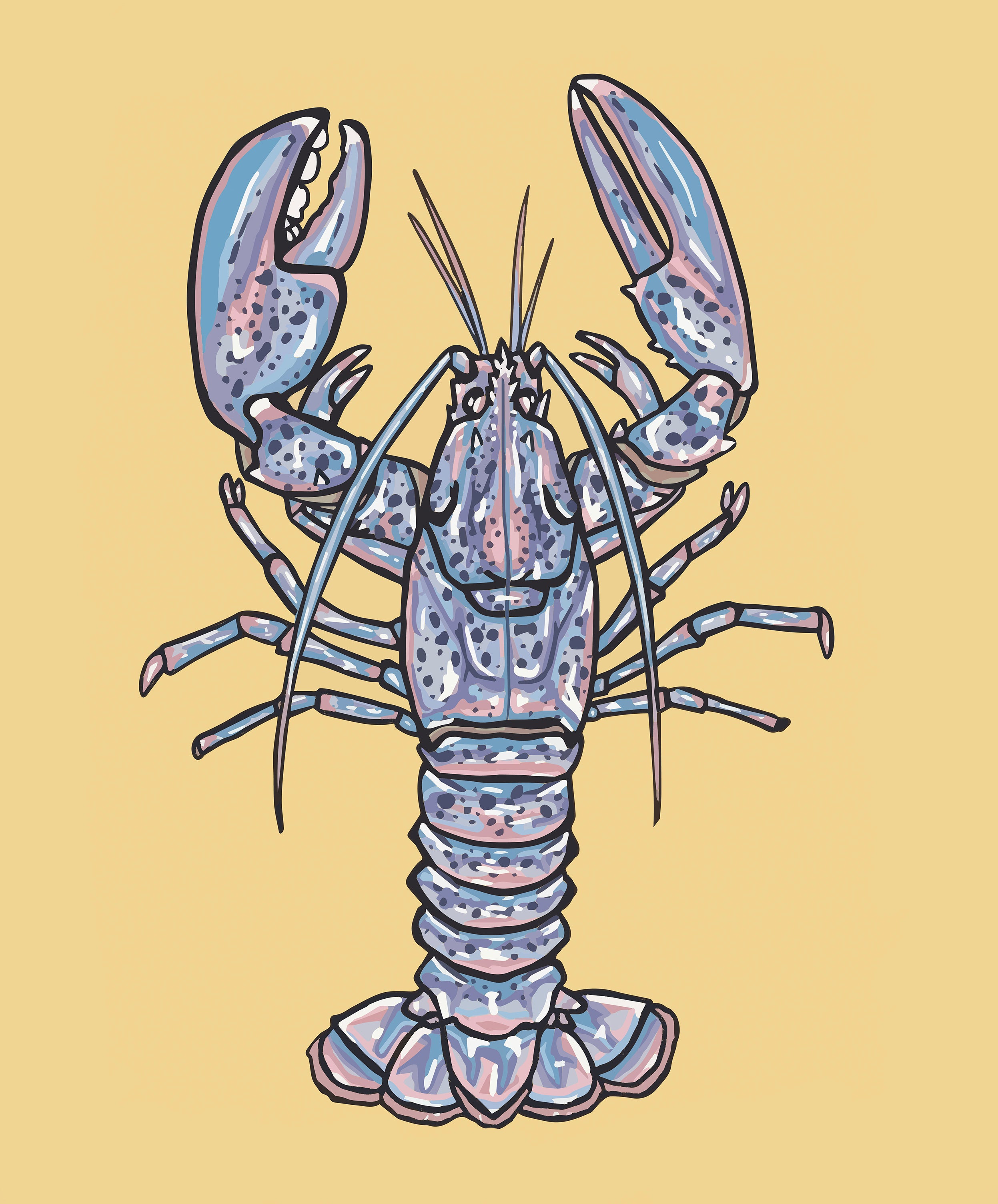 Blue Lobster Print