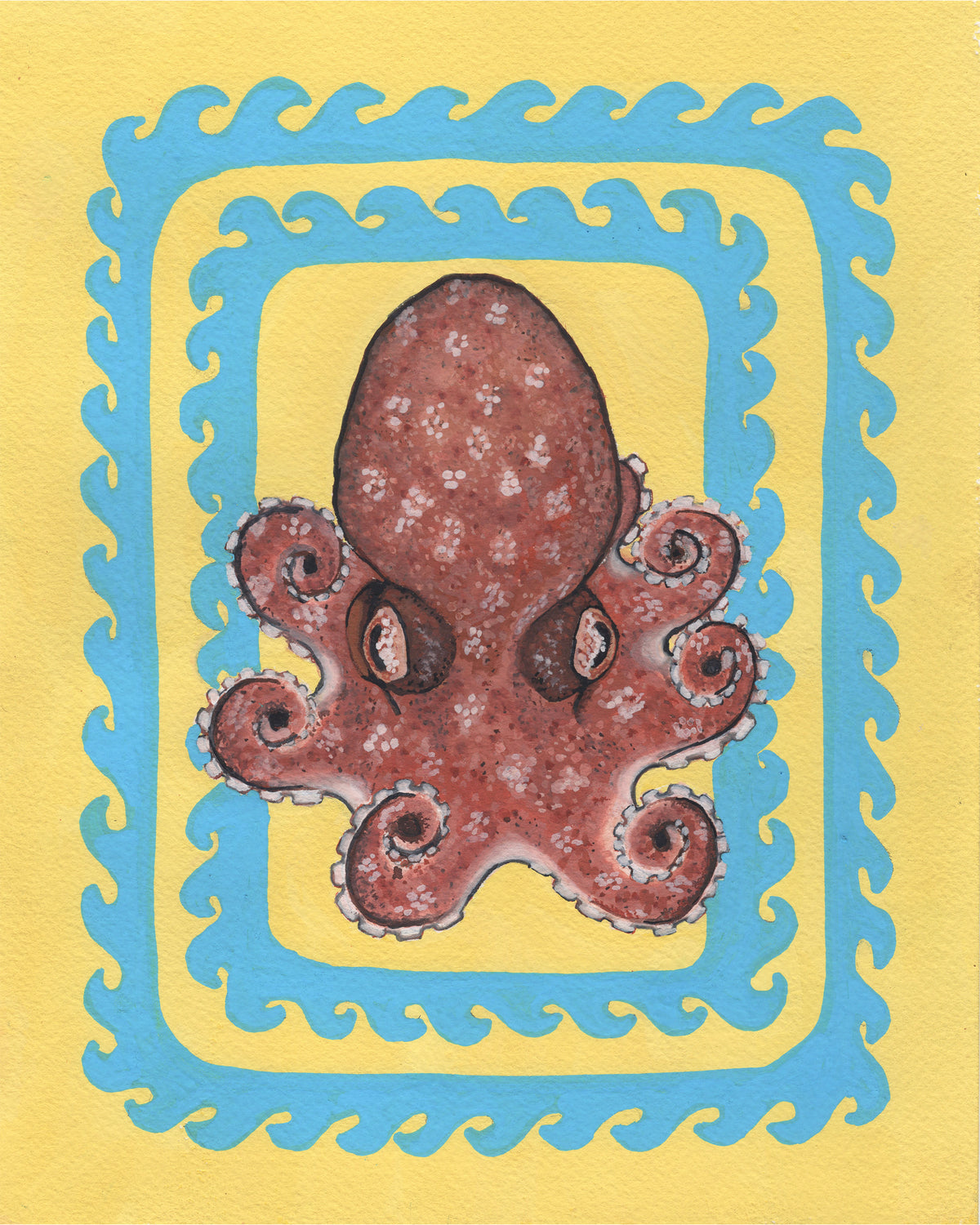 North Atlantic Octopus Print
