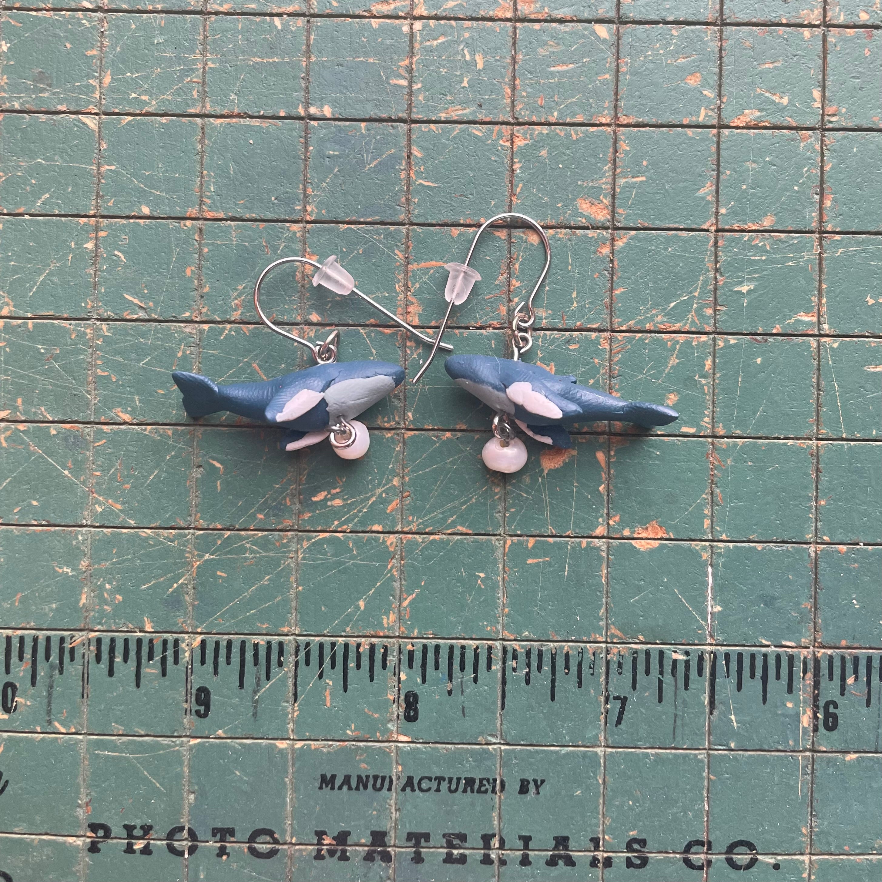 Humpback Whale Earrings
