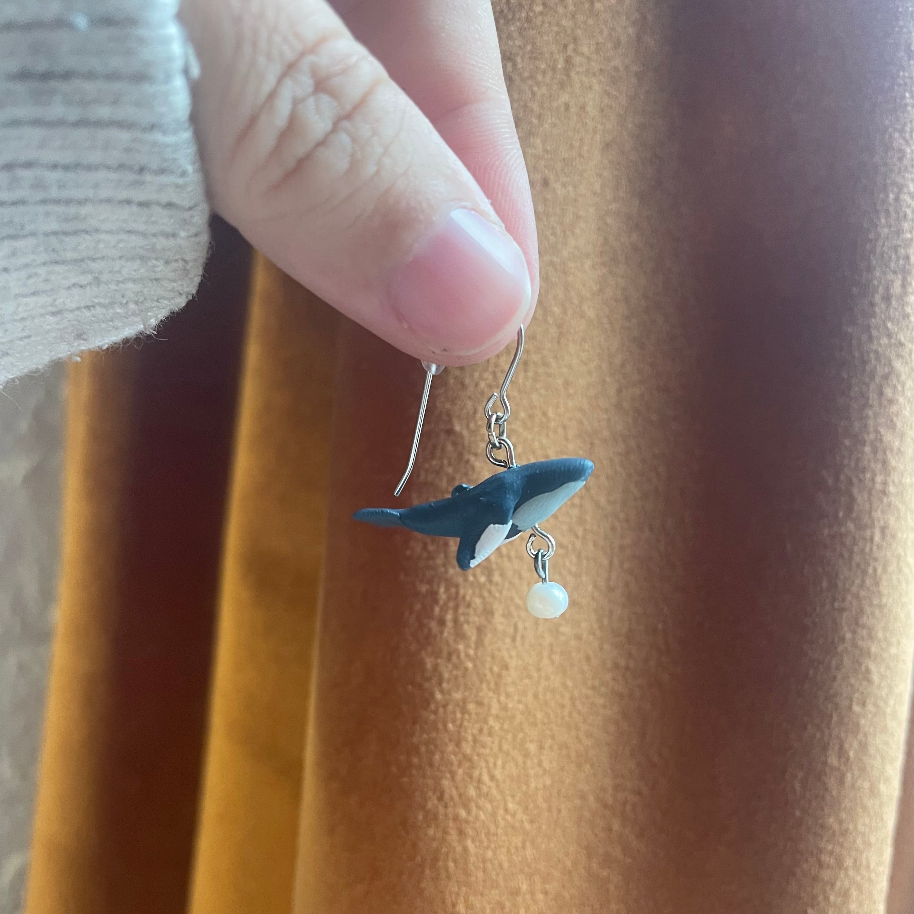 Humpback Whale Earrings